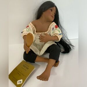 Rare Porcelain Collection 90s Sitting Doll